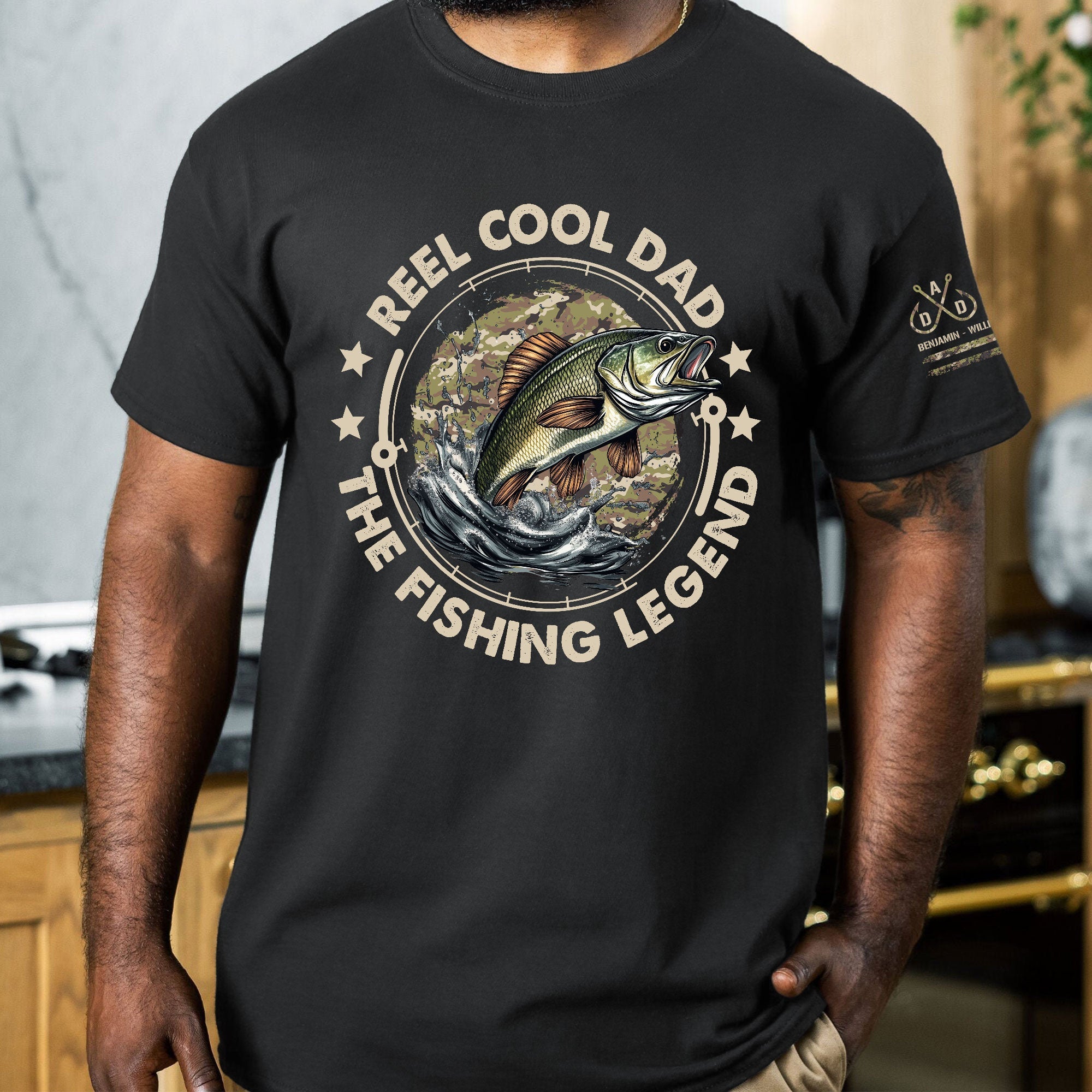 Reel Cool Dad The Fishing Legend Personalized Shirt_3