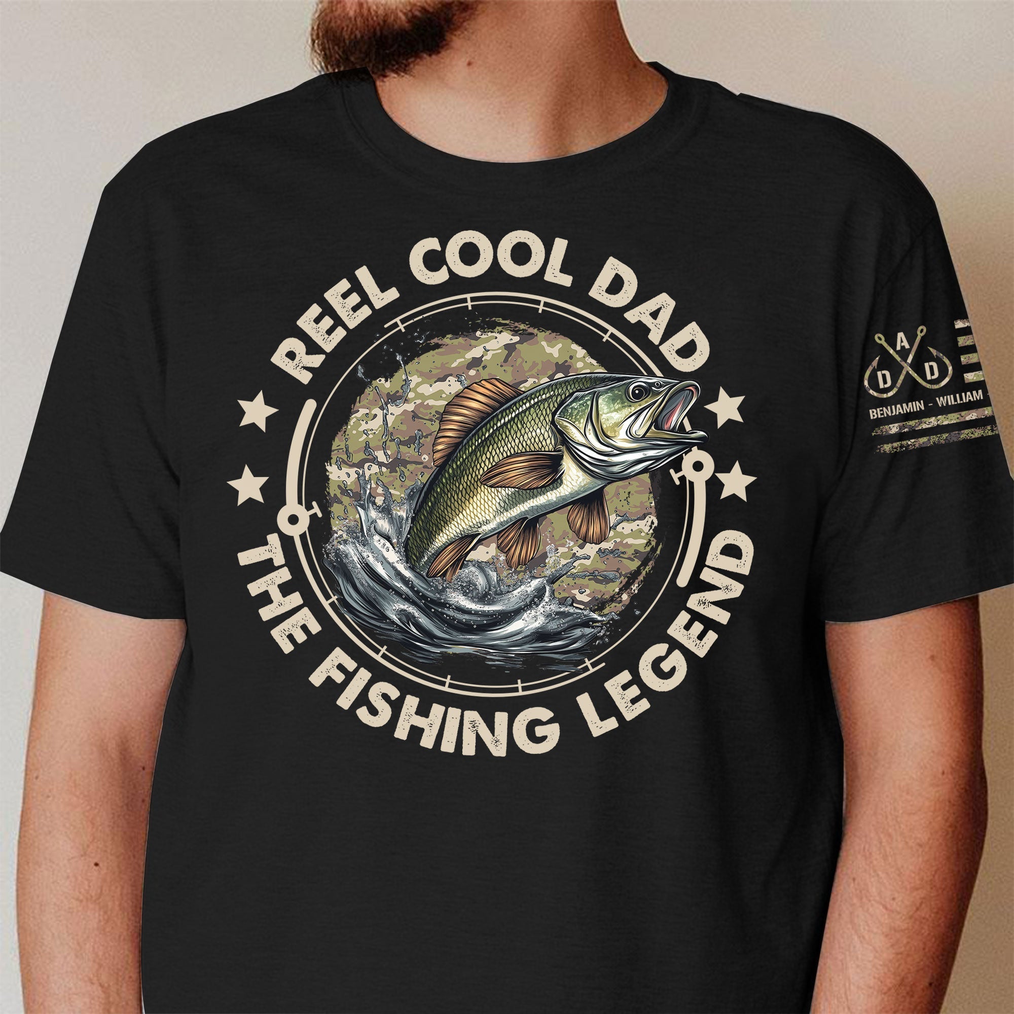 Reel Cool Dad The Fishing Legend Personalized Shirt_4