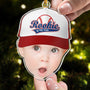 Rookie Of The Year Baby_s First Christmas Gifts Personalized Acrylic Photo Ornament_3