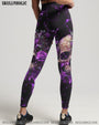 She Whispered Back I Am the Storm Purple Lightning Skull and Rose Graphic AOP Shirts _3_ g2EtQ
