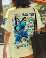 Soul of a Gypsy Heart of a Hippie Spirit of a Fairy Blue Floral Butterfly Graphic AOP Shirts _1_ HG2y9