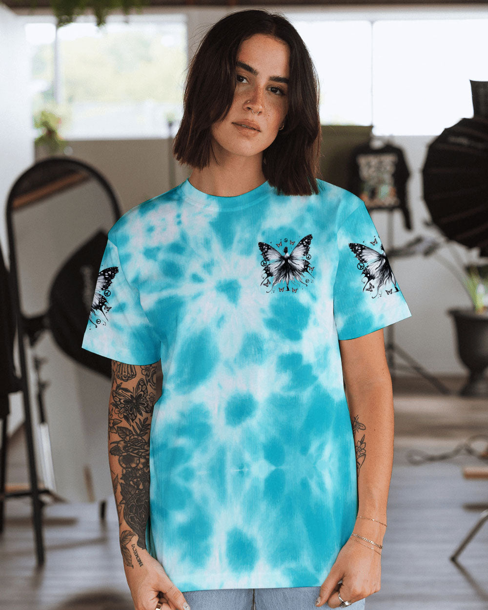 Soul of a Gypsy Heart of a Hippie Spirit of a Fairy Butterfly Fairy Hippie AOP Shirts _2_ AVHG3