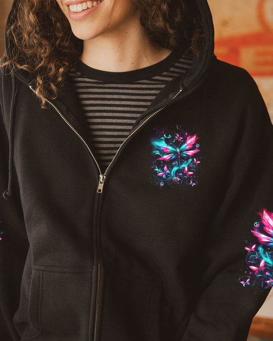 Soul of a Gypsy Heart of a Hippie Spirit of a Fairy Neon Butterfly Hippie AOP Shirts _10_ IsNFo