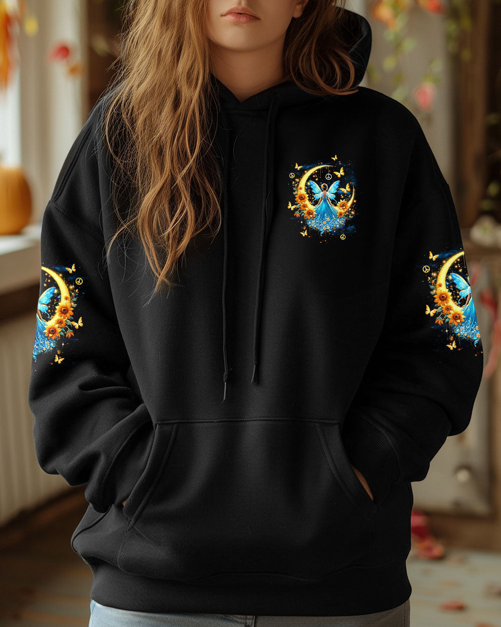 Soul of a Gypsy Heart of a Hippie Spirit of a Fairy Sunflowers Peace Signs AOP Shirts _13_ 9XaYm