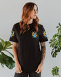 Soul of a Gypsy Heart of a Hippie Spirit of a Fairy Sunflowers Peace Signs AOP Shirts _9_ 3gzJZ