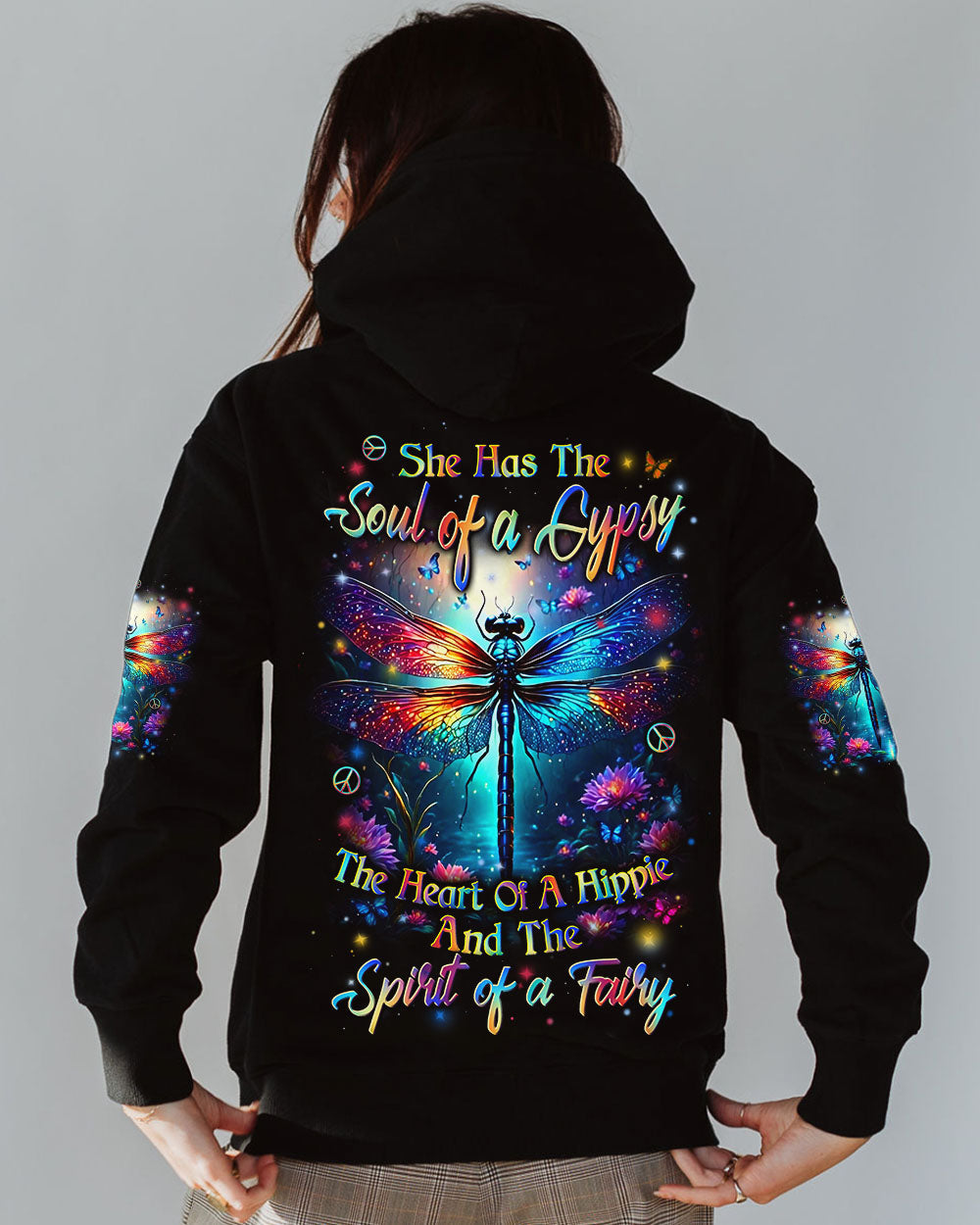 Soul of a Gypsy _26 Spirit of a Fairy Hippie Boho Dragonfly Tee for Women AOP Shirts _7_ qFW9N