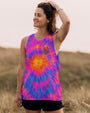Spirit of the Wolf Heart of the Wild Tie Dye Wolf with Peace _26 Flower AOP Shirts _7_ 3eSL1