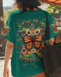 Stay Wild Flower Child Monarch Butterfly Floral Hippie Graphic Tee for Women AOP Shirts _5_ mYXM6