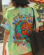 Stay Wild Moon Child Hippie Sun and Moon Tie Dye Design for Women AOP Shirts _6_ VtzhA