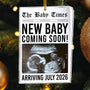 The Baby Times New Baby Is Coming Gifts For New Mom Dad Personalized Ceramic Photo Ornament_2