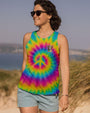 The Rebel in Me Will Never Die Colorful Tie Dye Hippie Cow Design with Peace Sign and Flowers AOP Shirts _ _10_ 6n6cz