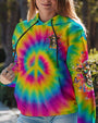 The Rebel in Me Will Never Die Colorful Tie Dye Hippie Cow Design with Peace Sign and Flowers AOP Shirts _ _4_ PCpjB