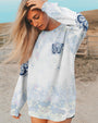 There Are So Many Beautiful Reasons to Be Happy Blue Butterfly Graphic AOP Shirts _4_ C3J7k