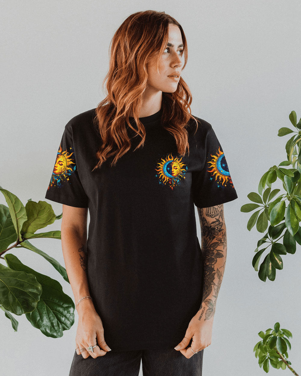 There Is Something Beautiful Coming Sun and Moon Face Graphic AOP Shirts _13_ 7I998