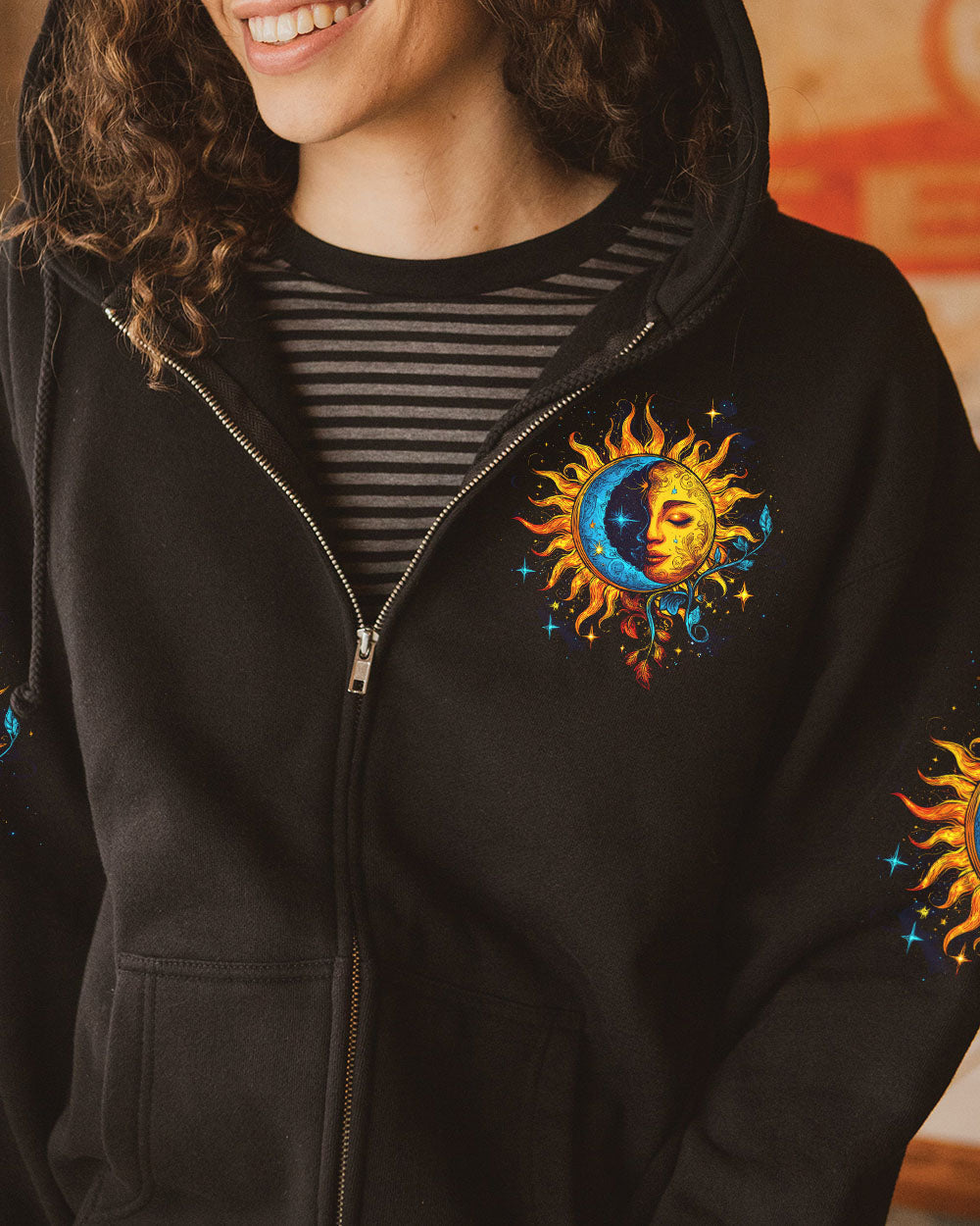 There Is Something Beautiful Coming Sun and Moon Face Graphic AOP Shirts _8_ Xt3dd