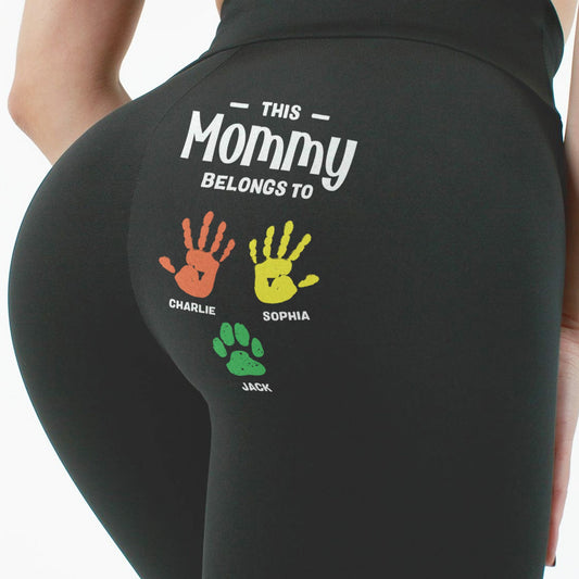 This Mommy Belongs To Personalized Leggings_2