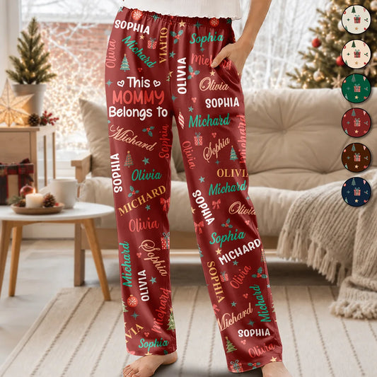 ThisGrandmaMommyBelongsToKidNames PersonalizedPajamaPants TS1159 CLA4036 Mk1