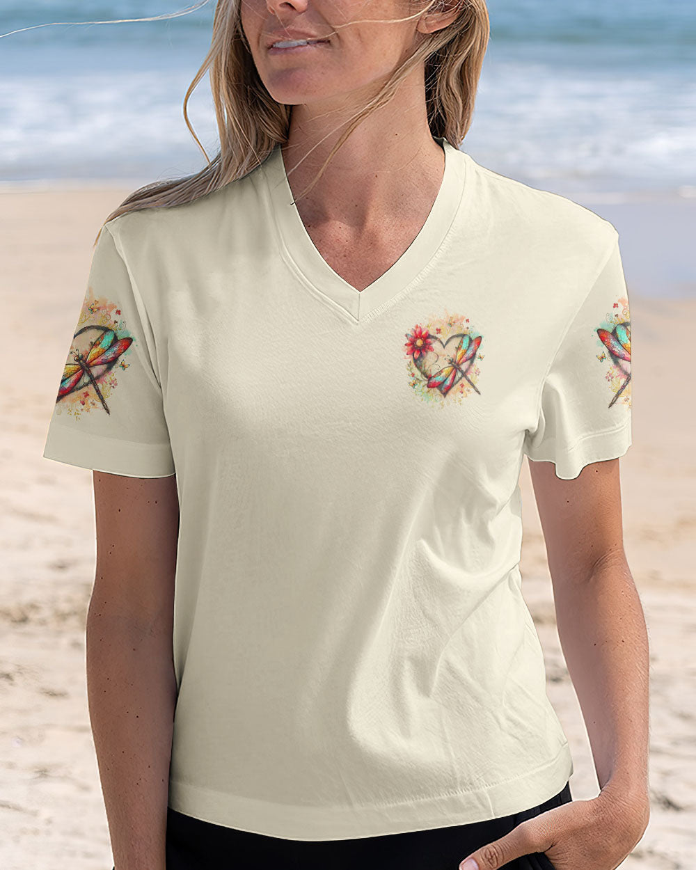 Those We Love Dont Go Away They Fly Beside Us Everyday Dragonfly Heart AOP Shirts _12_ Bexhq