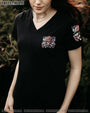 Tired of Bullshit Skull Bitch in Me Came Out Sugar Skulls and Roses Graphic AOP Shirts _2_ aFCWx