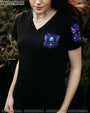 Tired of Bullshit Skull Bitch in Me Came out Purple Neon Skull Wings Graphic AOP Shirts _4_ 4vPet