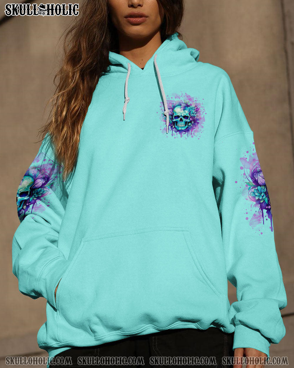 Tired of the Bullshit Skull Sassy Floral Graphic Colorful Skull AOP Shirts _13_ FijMP