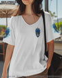 Warning this Tattooed Girl does not Play well with Stupid People Blue Skull Rose Graphic AOP Shirts _12_ KVgCe