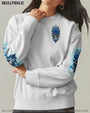 Warning this Tattooed Girl does not Play well with Stupid People Blue Skull Rose Graphic AOP Shirts _2_ mk6no