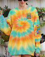 Well Im Older Now Butt Im Still Runnin Against The Wind Tie Dye Frog with Music Graphic for Women AOP Shirts _8_ 4BXpA