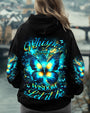 Whisper Words of Wisdom Let It Be Blue Butterfly Hippie Style AOP Shirts _7_ erUSO