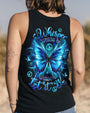 Whisper Words of Wisdom Let It Be Blue Butterfly Inspirational Graphic AOP Shirts _11_ B6JFg