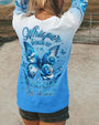 Whisper Words of Wisdom Let It Be Blue Butterfly and Rose Inspirational Wisdom AOP Shirts _10_ E5bZw
