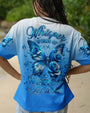 Whisper Words of Wisdom Let It Be Blue Butterfly and Rose Inspirational Wisdom AOP Shirts _1_ 0d8mR