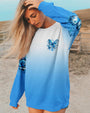 Whisper Words of Wisdom Let It Be Blue Butterfly and Rose Inspirational Wisdom AOP Shirts _9_ ZwAix