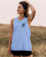 Whisper Words of Wisdom Let It Be Blue Sunflower with Butterfly Quote Graphic AOP Shirts _10_ 7sc4Z