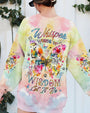 Whisper Words of Wisdom Let It Be Butterfly Tie Dye Musical Graphic AOP Shirts _10_ R2fQJ