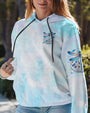Whisper Words of Wisdom Let It Be Dragonfly Blue Tie Dye Floral AOP Shirts _13_ BgFFU