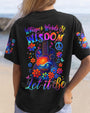 Whisper Words of Wisdom Let It Be Flower Guitar with Beach Graphic for Women AOP Shirts _1_ 6smnu