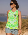 Whisper Words of Wisdom Let It Be Green Tie Dye Floral Butterfly Peace AOP Shirts _6_ NVtcq