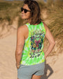 Whisper Words of Wisdom Let It Be Green Tie Dye Floral Butterfly Peace AOP Shirts _7_ cXY3e