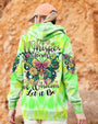 Whisper Words of Wisdom Let It Be Green Tie Dye Floral Butterfly Peace AOP Shirts _9_ ThSiq