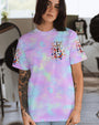 Whisper Words of Wisdom Let It Be Hippie Floral Butterfly Guitar Tie Dye AOP Shirts _2_ zOI43