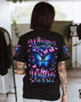 Whisper Words of Wisdom Let It Be Inspirational Blue Butterfly AOP Shirts _1_ xYr9e
