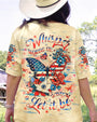 Whisper Words of Wisdom Let It Be Patriotic Butterfly and Floral Peace Sign AOP Shirts _4_ OW6Ps