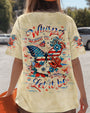 Whisper Words of Wisdom Let It Be Patriotic Butterfly and Floral Peace Sign AOP Shirts _6_ E0S19