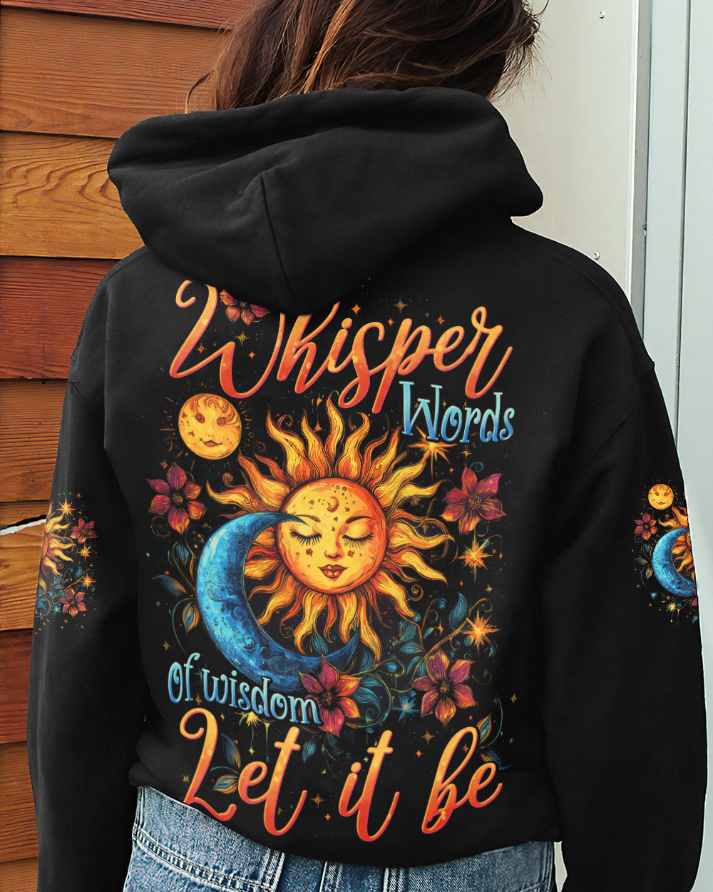 Whisper Words of Wisdom Let It Be Sun and Moon Boho Celestial AOP Shirts _8_ Yrln5