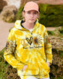 Whisper Words of Wisdom Let It Be Sunflower Tie Dye Yellow Peace Sign Graphic AOP Shirts _4_ tyt0r