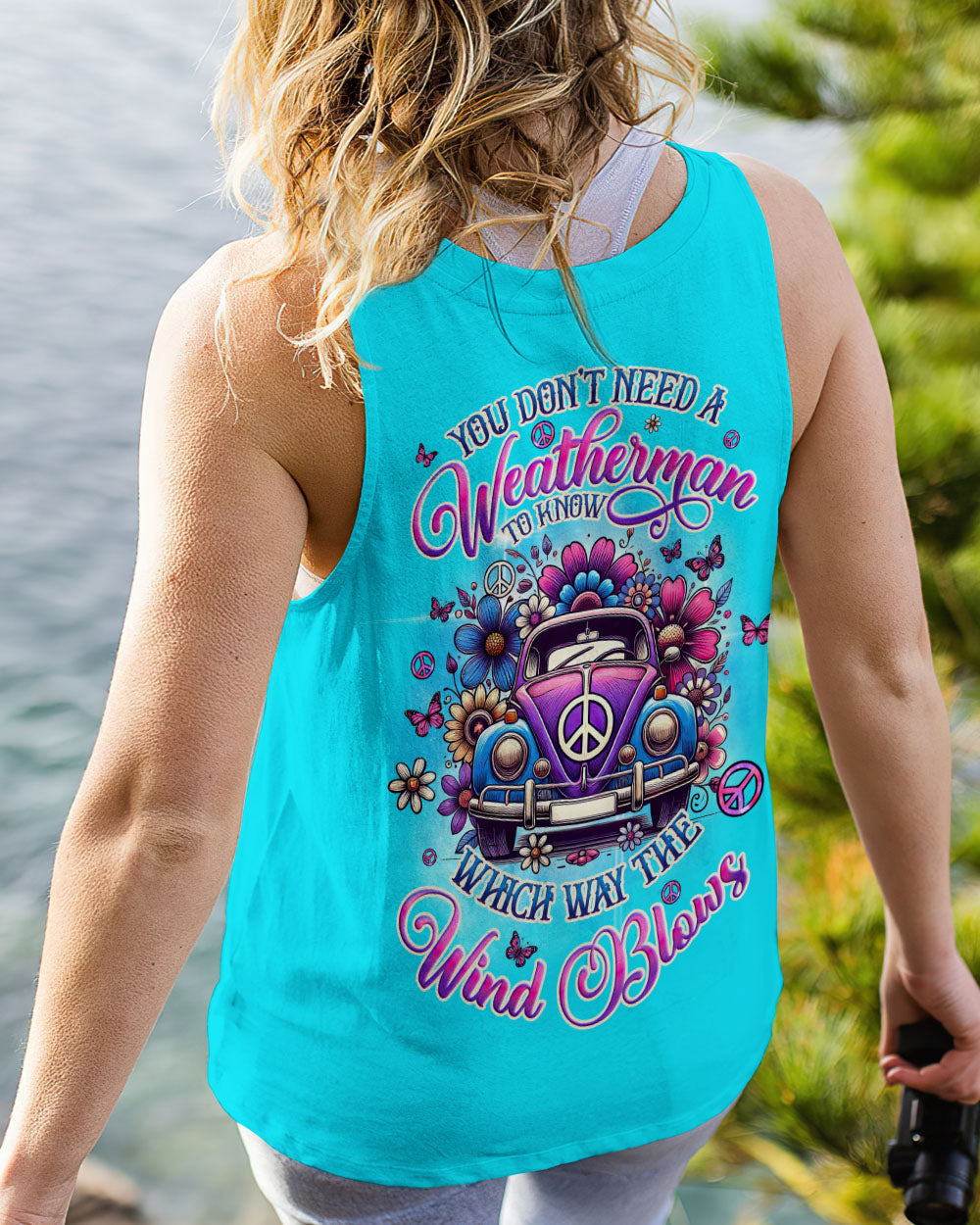 You Don_E2_80_99t Need a Weatherman Which Way the Wind Blows Retro Hippie VW Bug AOP Shirts _13_ 3TmyY