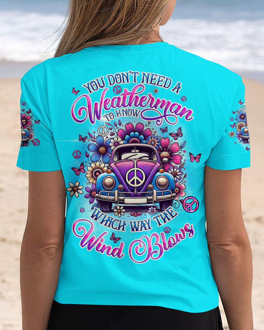 You Don_E2_80_99t Need a Weatherman Which Way the Wind Blows Retro Hippie VW Bug AOP Shirts _5_ gAJZJ