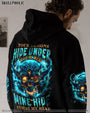 Your Demons Hide Under your Bed Mine Hide in My Head Blue Flame Skull Gothic AOP Shirts _11_ 2HKUo