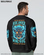 Your Demons Hide Under your Bed Mine Hide in My Head Blue Flame Skull Gothic AOP Shirts _13_ dDFHB